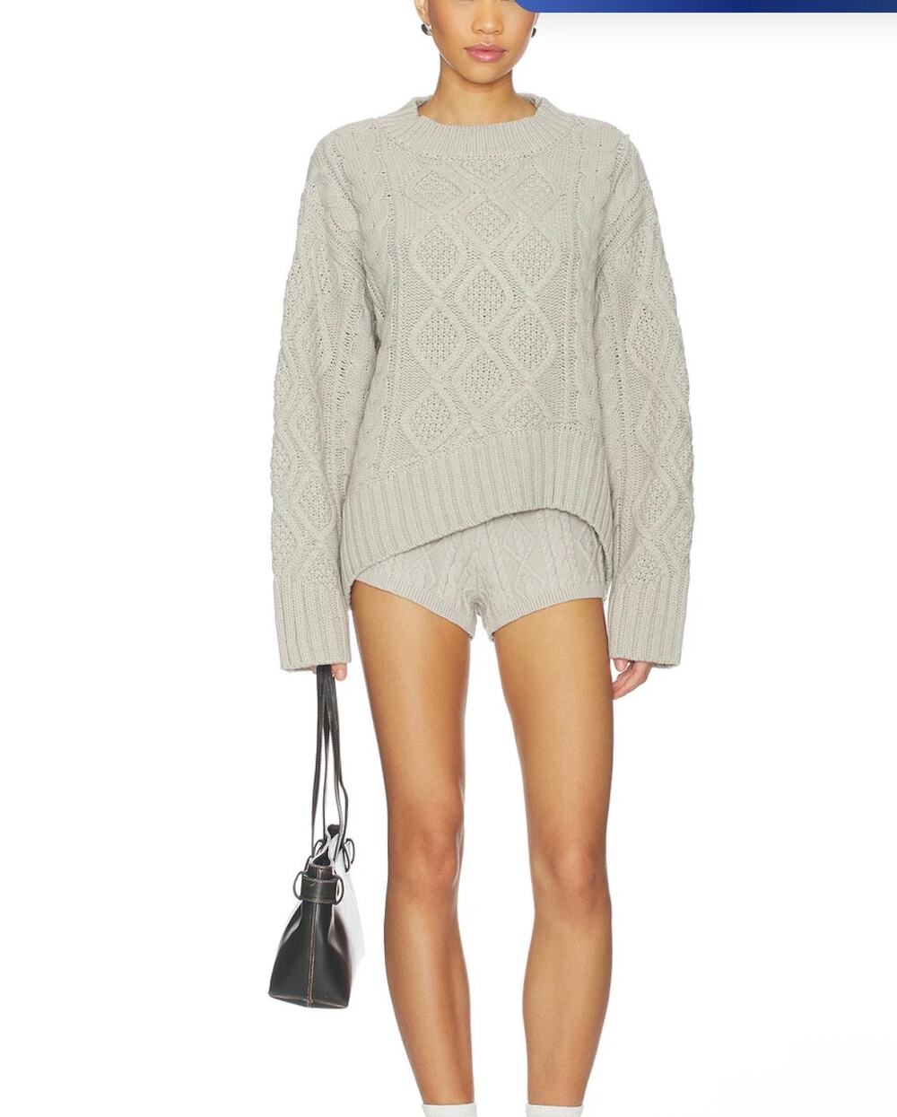 NWT REVOLVE Liaison Cable Knit Pullover in Ash
LIONESS
Size small